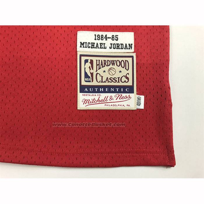 Maglia Chicago Bulls Michael Jordan No 23 Autentico 1984-85 Rosso
